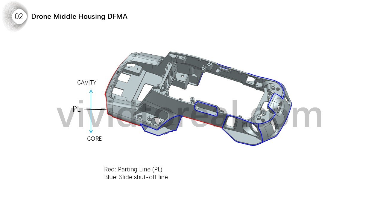 Drone Middle Housing DFMA